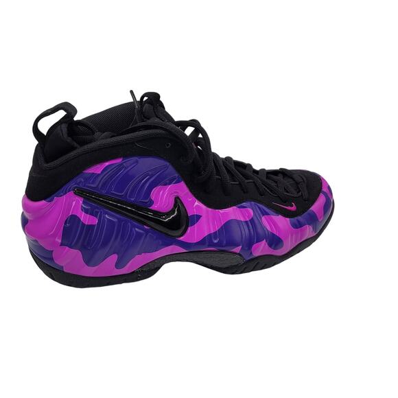 Nike NIB Air Foamposite Pro Black Court Purple Athletic Shoe Size Men\'s 10
